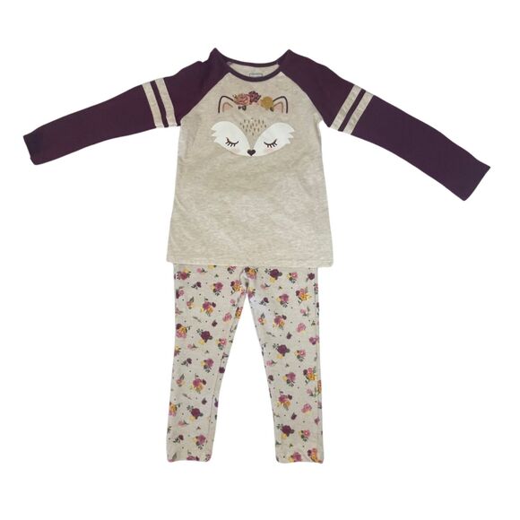 Toddler Girl Leggings w/back Pockets. Flower All-Over Print Size 4T - Picture 6 of 6